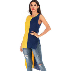 Fashion Knit Sleeveless Gored Sweaters