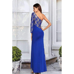 Sexy Lace Vent Single-shoulder Evening Dresses