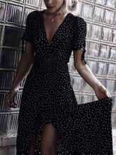 Backless V-neck Split Bohemia Maxi Dress