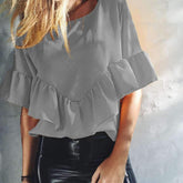 Fashion Pure Loose Round neck T-Shirts