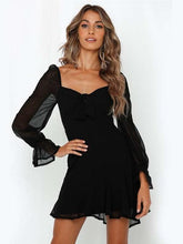 Fashion Lace Long sleeve Skater Dresses