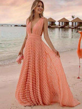 Sexy V neck Pure Lace Vacation Dresses
