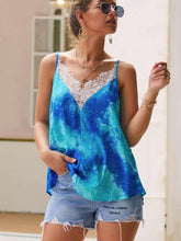 Fashion Print Lace V neck Vests