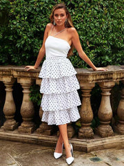 Fashion Point Falbala Skater Dresses Vest&Skirt Suits