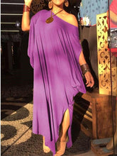 Casual Loose Vent Maxi Dresses