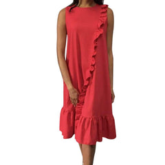 Fashion Casual Falbala Maxi Dresses