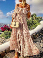 Sexy Off shoulder Vest Maxi Dresses