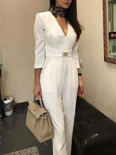 Sexy V neck Long sleeve Jumpsuits
