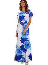 Fashion Print Lacing Short sleeve Skater Dresses