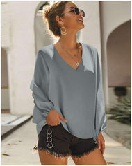 Fashion Loose Long sleeve Plus T-Shirts