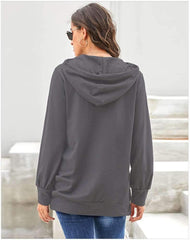Loose Pure Hoodies Long sleeve Hoodies & Sweatshirts