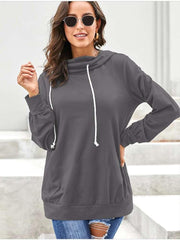 Loose Pure Hoodies Long sleeve Hoodies & Sweatshirts