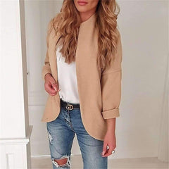 Casual Pure Long sleeve Irregular Coats