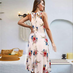 Fashion Print Sleeveless Skater Dresses