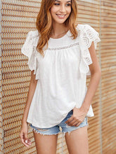 Fashion Lace Falbala Cotton T-Shirts