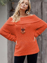 Sexy Pure Off shoulder Knit Sweaters