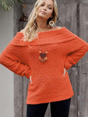 Sexy Pure Off shoulder Knit Sweaters