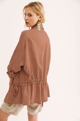 Wome Pure Lapel Long sleeve Coats