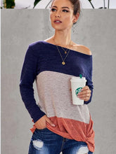 Fashion Long sleeve Knot T-Shirts