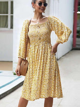 Fashion Floral Long sleeve Skater Dresses