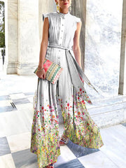 Women stylish printed long jumpsuits