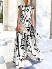 Women stylish printed long jumpsuits