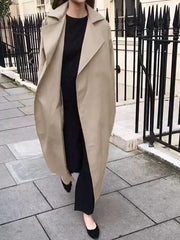 Fashion Red Super Long Women Trench Coat