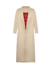 Fashion Red Super Long Women Trench Coat
