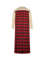 Fashion Red Super Long Women Trench Coat
