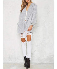 Fashion Loose Plush Long sleeve Hoodies Coats