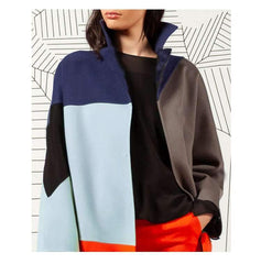 Fashion Gored Long sleeve Lapel Knit Coats
