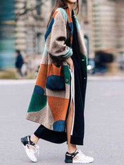 Fashion Print Long sleeve Coat