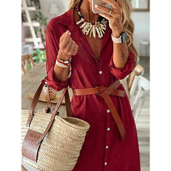 Fashion Fastener Long sleeve Skirt Maxi Dresses