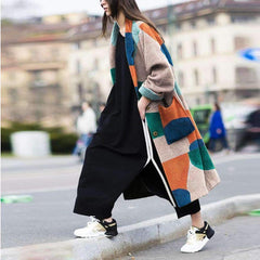 Fashion Print Long sleeve Coat