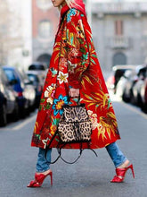 Fashion Print Long sleeve Coats