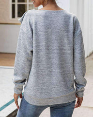 Casual Pure Knit Long sleeve Lapel Sweaters