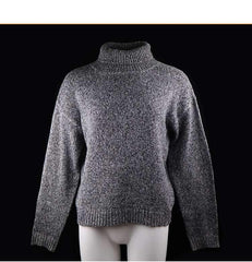 Fashion Pure High collar Knit Long sleeve Sweaters