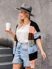 Fashion Pocket Knit Long sleeve Cardigan Coats