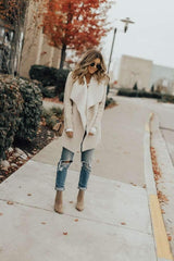 Fashion Gored Plush Lapel Coats