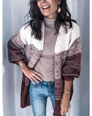 Loose Knit Gored Sweater Coat