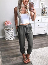 Casual Loose Women Thin Comfy Waist Tie Women Long Pants