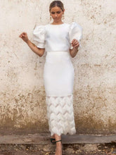 Fashion Round neck Half sleeve Two-piece Bodycon Dresses