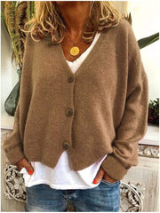 Casual Loose Knit Sweater Cardigan