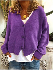Casual Loose Knit Sweater Cardigan