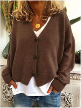Casual Loose Knit Sweater Cardigan