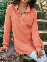 Pure High collar Long sleeve Fastener Pocket Sweaters