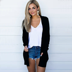 Women daily plain pockets coats