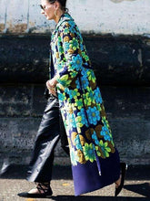 Fashion Print Retro Long Coats