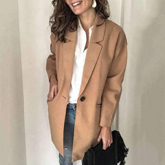Pure Loose Lapel WoolenCoats