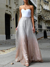 Sexy Sleeveless Tube Top long Dress Evening Dresses